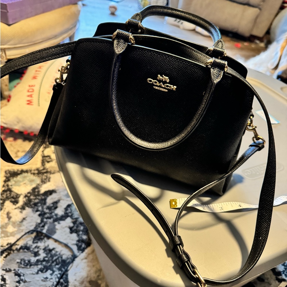 Black Coach Crossbody Satchel